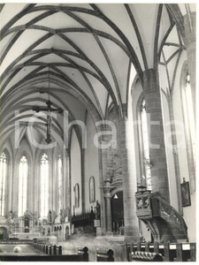 Fotografia d epoca originale 1979 MERANO Chiesa di San NicolÃ²  Veduta delle navate Foto VINTAGE 18x24 1