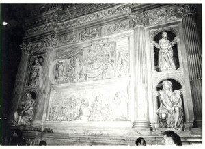 Fotografia d epoca originale 1978 LORETO AN Basilica della Santa Casa  Rilievi in marmo Foto 18x13 1