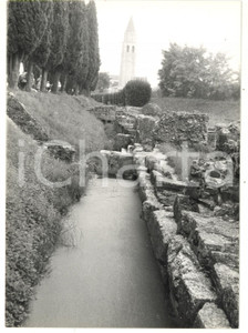Fotografia d epoca originale 1979 AQUILEIA UD Via Sacra  Veduta Fotografia VINTAGE 13x18 1