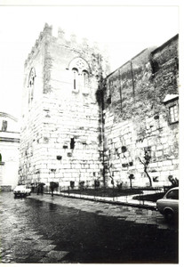 Fotografia d epoca originale 1979 CAPUA CE Castello delle Pietre  Veduta di un torrione Foto VINTAGE 1
