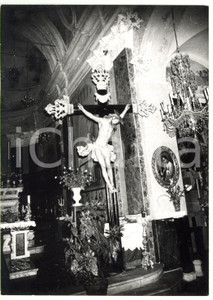 Fotografia d epoca originale 1974 FRAMURA  COSTA Crocifisso della Chiesa di San Martino Foto VINTAGE 13x18 1