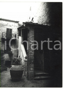 Fotografia d epoca originale 1979 SAN GIMIGNANO Via San Matteo  Cortile di un abitazione Foto 13x18 cm 1
