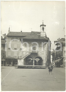 Fotografia d epoca originale 1972 ORTA SAN GIULIO Piazza Mario MOTTA  Palazzo della ComunitÃ  Foto 13x18 cm 1