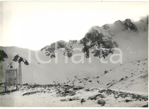 Fotografia d epoca originale 1976 MONTE TERMINILLO RI Indicazioni per il Rifugio Sebastiani CAI Foto 18x13 1