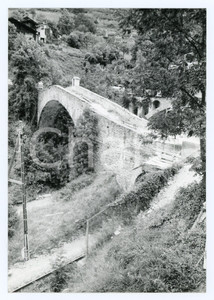 Fotografia d epoca originale 1980 VISPERTAL SVIZZERA Lavori in corso al ponte sul SAASER VISPA Foto 13x17 1 1