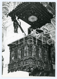 Fotografia d epoca originale 1977 TIRANO Pulpito del Santuario della Madonna di Tirano  Foto 13x17 cm 1