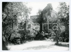 Fotografia d epoca originale 1981 MASSA Turista alla Rocca Malaspina  Panorama  Foto 17x13 cm 1