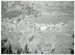 Fotografia d epoca originale 1976 VAL DI COGNE AO Panorama di GIMILLAN Foto 17x13 cm 1