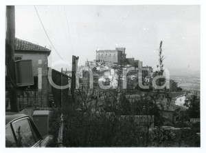 Fotografia d epoca originale 1981 SORIANO NEL CIMINO Panorama del paese  Foto 17x13 cm 1
