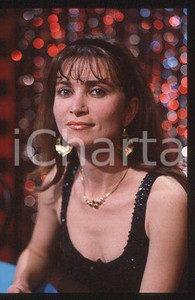 Fotografia d epoca originale Christiana BORGHI  RAI DUE Portrait of an actress 1985ca  35mm vintage slide 7 1