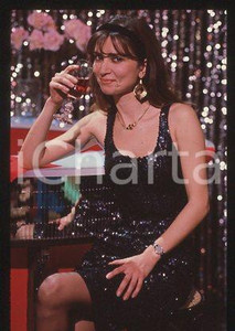 Fotografia d epoca originale Christiana BORGHI  RAI DUE Portrait of an actress 1985ca 35mm vintage slide 13 1