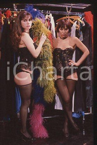 Fotografia d epoca originale Christiana BORGHI Rosa FUMETTO IL CAPPELLO SULLE 23 1985ca 35mm vintage slide 1