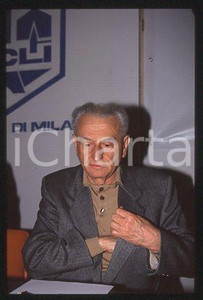 Fotografia d epoca originale Ermanno GORRIERI  ACLI MILAN Italian politician 1990 ca  35 mm vintage slide 8 1
