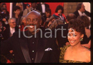 Fotografia d epoca originale Louis GOSSETT JR. Cyndi GOSSETT  LOS ANGELES Awards 1991  35mm vintage slide 1 1