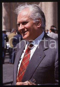 Fotografia d epoca originale Franco FOSCHI  ITALIA Ritratto del Politico 1999 ca  35 mm vintage slide 1 1