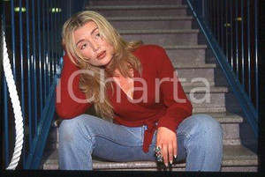 Fotografia d epoca originale Barbara De PACE  CINEMA Portrait of an actress 1998 ca  35 mm vintage slide 12 1