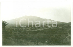 Fotografia d epoca originale Agosto 1930 Strada per LACEDONIA  Veduta del MONTE VULTURE Foto cartolina 1