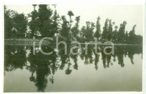 Fotografia d epoca originale 1930 CASTELLETTO D ORBA Veduta del torrente LEMME  Foto cartolina VINTAGE 1