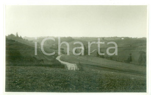 Fotografia d epoca originale 1931 NOVI LIGURE Sentiero nella campagna piemontese Foto cartolina VINTAGE 1
