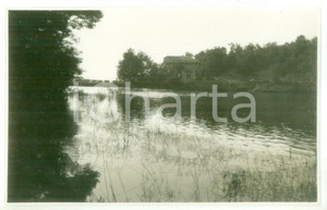 Fotografia d epoca originale 1930 LAGO DI LOMELLINA  Veduta panoramica  Foto cartolina VINTAGE 1