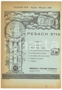 Giornale, rivista storica 1959 PESACH 5719  Una notte di Pasqua in Georgia  Merkas L Inyanè Chinuch 1 1