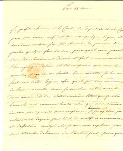 Autografo originale 1821 PARIS Lettera Pauline de la VAUGUYON su affari di famiglia  AUTOGRAFO 1