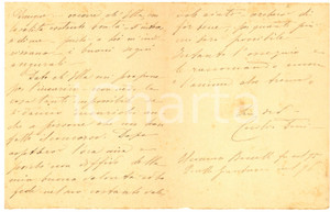 Autografo originale 1899 CATANIA Poetessa Cecilia DENI  LETTERA AUTOGRAFA 1