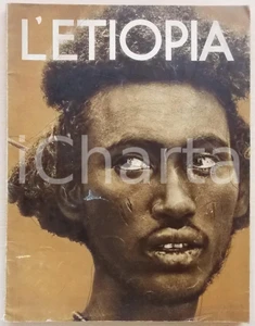 Giornale, rivista storica 1935 L ETIOPIA Pubblicazione ILLUSTRATA  Estratto Enciclopedia TRECCANI 75 pp. 1
