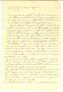Documento originale, autentico 1861 MILANO Famiglia FRANCIA Lettera per tutela degli interessi di un orfano 1