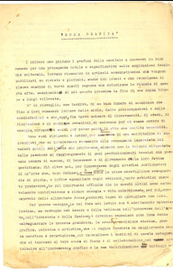 Manoscritto, lettera originale 1940 ca Alfredo CONTARDI  Roma grafica  Dattiloscritto INEDITO 3 pagine 1