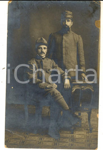 Fotografia d epoca originale 1918 WW1 VERONA Giuseppe e Domenico ARANCIO in licenza estiva  Foto cartolina 1