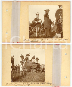 Fotografia d epoca originale 1899 PIEMONTE Grandi Manovre  Col. BARATTIERI DI SAN PIETRO  Reggimento LODI 1