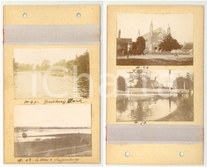 Fotografia d epoca originale 1900 LONDON FINSBURY PARK St Saviour  Vedute  LUSSEMBURGO La Mosa  4 foto 1