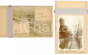 Fotografia d epoca originale 1900 LONDON Veduta  Clissold Park  Valle del GOTTARDO Lotto 3 foto 1