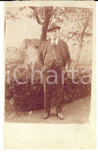 Fotografia d epoca originale 1925 CASALE MONFERRATO Ritratto di un eterno giovanotto  Foto cartolina 1