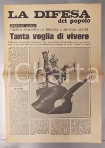 Giornale, rivista storica 1976 LA DIFESA DEL POPOLO  Speciale ALPINI  Adunata PADOVA Giornale 1
