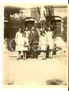 Fotografia d epoca originale 1928 VERONA Istituto CAMPOSTRINI  Alunne con il loro insegnante  Foto 8x11 cm 1