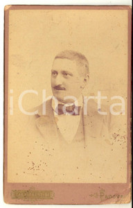 Fotografia d epoca originale 1890 ca PADOVA Ritratto Adolfo von KRAUSELISLAGO Foto FIORENTINI DANNEGGIATA 1