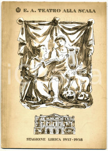 Materiale pubblicitario d’epoca 1958 MILANO TEATRO ALLA SCALA Omaggio a Igor STRAVINSKIJ  Programma di sala 1