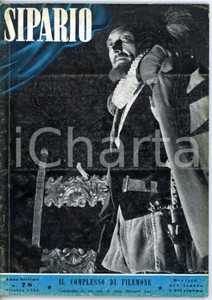Giornale, rivista storica 1952 SIPARIO Jean Bernard LUC il complesso di Filemone Rivista anno VII NÂ° 78 1