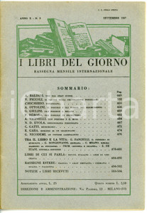 Giornale, rivista storica 1927 I LIBRI DEL GIORNO Augusto VICINELLI Ugo Foscolo e il mito Anno X nÂ° 9 1