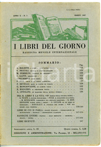 Giornale, rivista storica 1927 I LIBRI DEL GIORNO Ferruccio FOÃ€ Joyce e le leggi americane Anno X nÂ° 3 1