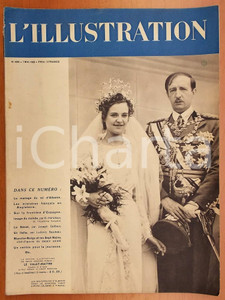 Giornale, rivista storica 1938 L ILLUSTRATION Le mariage du roi d Albanie Rivista ILLUSTRATA  NÂ° 4966 1