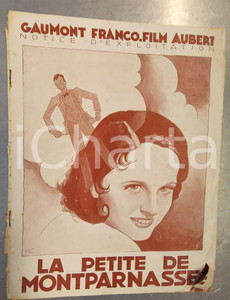 Materiale pubblicitario d’epoca 1932 CINEMA Film La petite de Montparnasse  Rivista pubblicitaria illustrata 1