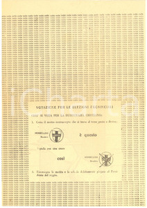 Materiale pubblicitario d’epoca 1951 BRESCIA ELEZIONI AMMINISTRATIVE  Propaganda DC  Vota Benedetto MOMBELLONI 1