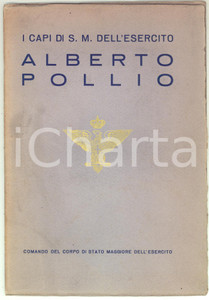 Libro, pubblicazione d epoca 1935 I Capi di S.M. dell Esercito  Alberto POLLIO  Pubblicazione 23 pp. 1