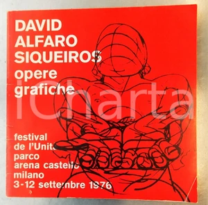 Libro, pubblicazione d epoca 1976 MILANO David ALFARO SIQUEIROS Opere grafiche  Catalogo mostra 27 pp. 1