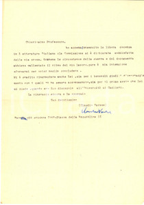 Autografo originale 1948 FERRARA Claudio VARESE ottiene la libera docenza in letteratura  Autografo 1