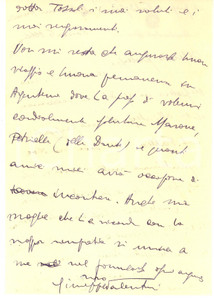 Autografo originale 1954 ROMA Ministero degli Esteri  Lettera Giuseppe VALENTINI  Autografo 1