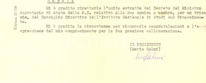Autografo originale 1949 FIRENZE Centro Nazionale Studi sul Rinascimento  Mario SALMI  Autografo 1